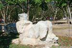 Reclining statue of Chac Mool, Chichen Itza, Mexico.