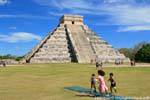 Games to El Castillo Pyramid Kukulcan, Chichen Itza, Mexico.