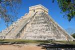 Castillo, another view of the famous pyramid of Kukulkan, Chichen Itza, Mexico.