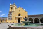 Fountain in front of the church of Santo Domingo, Comitán, Mexico.