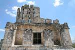 Temple atop the Los Edificio Pisos 5, Edzná, Mexico.