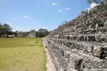 The steps of the great room, Nohochna, Edzná, Mexico.