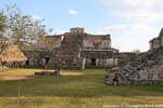 The Oval Palace seen from the front, Ek Balam, Mexico.