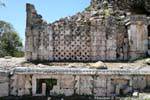 Ruin Wall cross Kabah, Mexico.