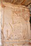 Relief warrior on a wall, Kabah, Mexico.