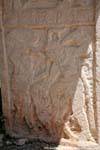 War scene frieze on the wall, Kabah, Mexico.