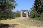 Mayan arch in early Sacbé, Kabah, Mexico.