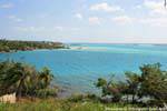 View of the lake from the Fuerte de Bacalar, Mexico.