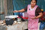 Tortillas on a wood fire, Lagunas de Montebello, Mexico.