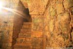 Rai sun in the bowels of the Temple of the Skull, Palenque, Mexico.