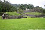 Panorama on the Ball Game, Palenque, Mexico.
