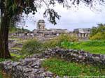 Panorama of the Palace, Palenque, Mexico.