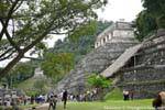 at the foot of the stairs, Templo de las Inscripciones, Palenque, Mexico.