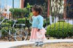 Mexican child on the Plazuela del Cerrillo San Cristobal de Las Casas, Mexico.