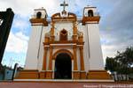The façade Church of Guadalupe, San Cristobal de Las Casas, Mexico.