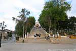 At the foot of the stairs leading to the church of Guadalupe, San Cristobal de Las Casas, Mexico.