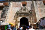 Portal of the church of La Caridad, San Cristobal de Las Casas, Mexico.