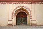Portal and decoration of the Church of San Francisco, San Cristobal de Las Casas, Mexico.
