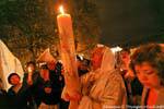 Easter candle parade, Easter Eve, San Cristobal de Las Casas, Mexico.