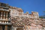 Palacio Norte, columns applied to the side, Sayil, Mexico.