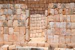 Walls of cubic stones, North Palace, Sayil, Mexico.