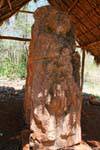 Stone phallus Yum Keep, Sayil, Mexico.