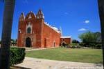 Facade of San Antonio, Ticul, Mexico.
