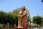 One of the statues of Mayan center Ticul, Mexico.