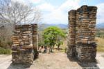 Stack of flat stones, Tonina, Mexico.
