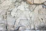 Character in the bottom of the fresco of the Four Epochs, Tonina, Mexico.