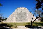 East facade of the Pyramid of the Magician, Uxmal, Mexico.
