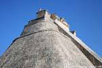 Adivino, the Pyramid of the Magician, Uxmal, Mexico.