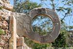 Ring Mayan ball game field, Uxmal, Mexico.