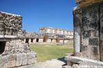 View from an angle, Square Bird, Uxmal, Mexico.