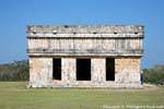 The front of the House of the Turtles, Uxmal, Mexico.