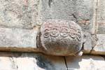 A carved turtle on the House of the Turtles, Uxmal, Mexico.