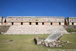Monolith of Picota, Uxmal, Mexico.