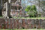Remains of walls, Uxmal, Mexico.