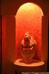Reproduction in an alcove, Archeologicas Villas Hotel, Uxmal, Mexico.