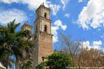 Spiers of the Cathedral of San Servacio, Valladolid, Mexico.