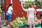 Religious offerings before Easter, Valladolid, Mexico.