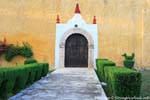 Portal to the side, Templo San Juan de Dios, Valladolid, Mexico.