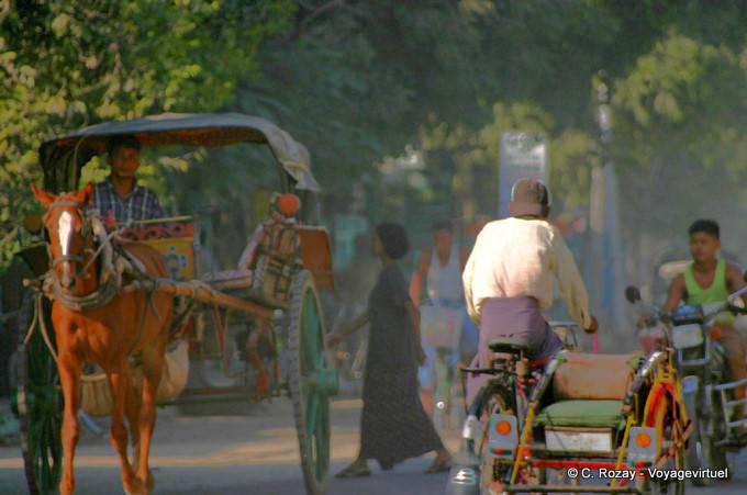 In the streets of Nyaung-U, Bagan - Myanmar (Burma)