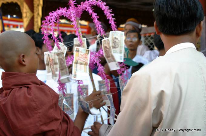 Tickets Buddhist offering Bagan - Myanmar (Burma)