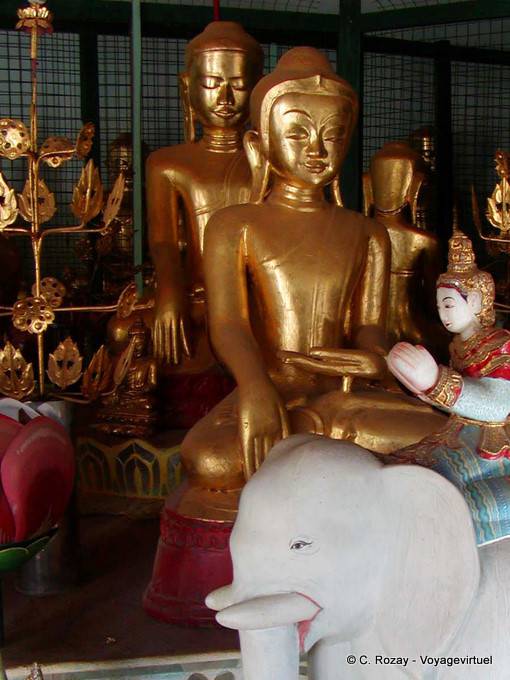 Buddha female face, Bagan - Myanmar (Burma)