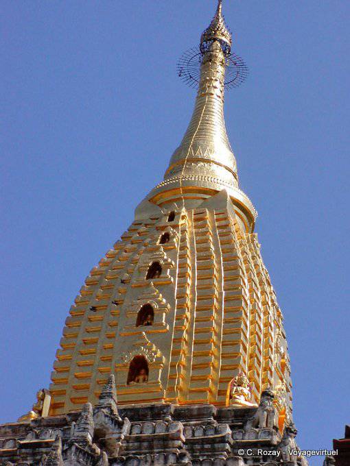 The belfry of the Ananda Temple, Bagan - Myanmar (Burma)