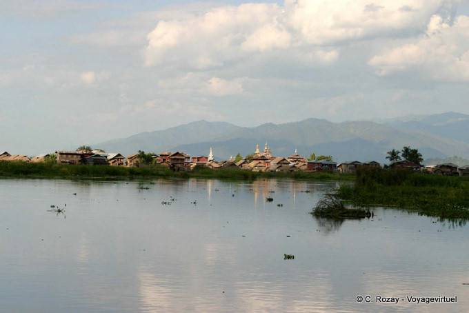 View of a village, Inle Lake - Myanmar (Burma)