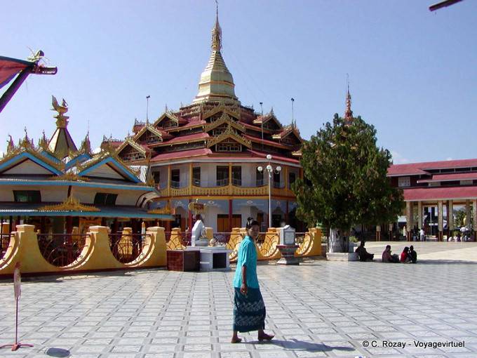 Daw U Pagoda Phaung Kyaung views from its terrace, Inle Lake - Myanmar (Burma)