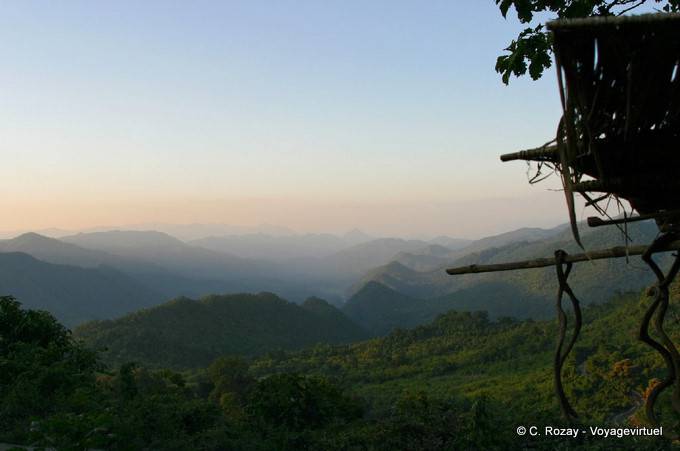View of the misty mountains, Kalaw area - Myanmar (Burma)