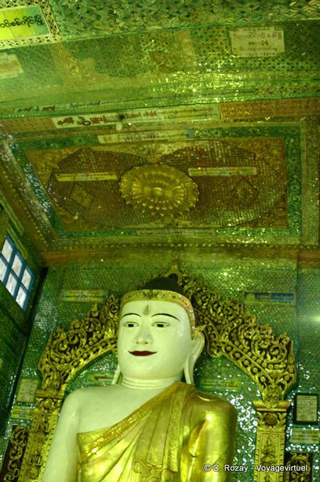 Green Buddha Sun U Ponnya Shin, Sagaing - Myanmar (Burma)